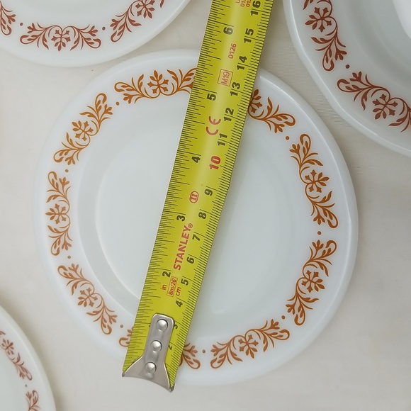 Pyrex Copper Filigree Bread & Butter Plates - Picture 6 of 12